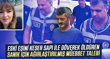 Eski eşini keser sapı ile döverek öldüren sanık için ağırlaştırılmış müebbet talebi