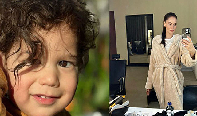 Fahriye Evcen oğlunu paylaştı