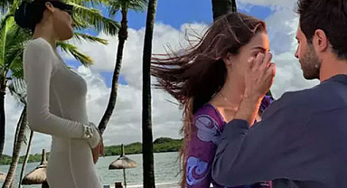 Hande Erçel'in aşk tatili