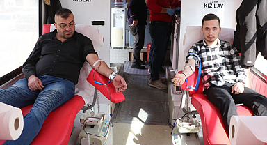 Havza'da 115 ünite kan bağışı topladı