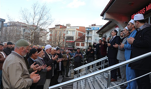 Havza'da umre için kutsal topraklara gidecekler uğurlandı
