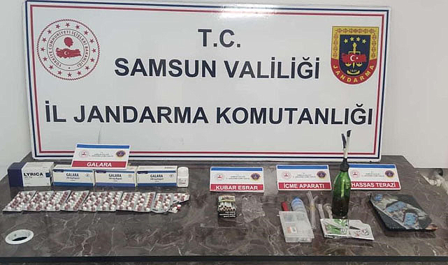 İlkadım ilçesinde jandarmadan uyuşturucu baskını