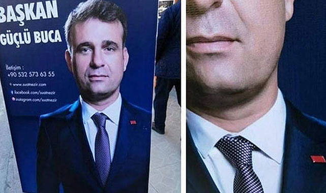 İYİ Partili adaya CHP rozetli afiş