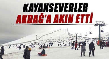 Kayakseverler Akdağ'a akın etti