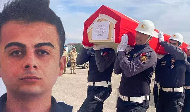 Kazada ölen polis memurunun cenazesi memleketine uğurlandı