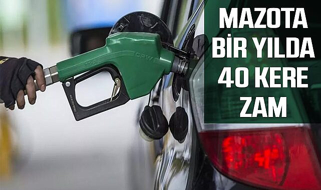 Mazota bir yılda 40 kere zam!