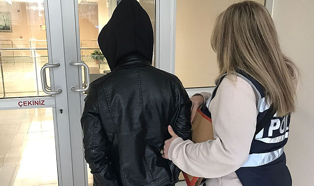 Samsun'da 53 suç kaydı bulunan kadın bebeğiyle cezaevine gönderildi