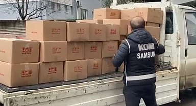 Samsun'da 1 ton etil alkol ele geçirildi