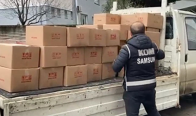 Samsun'da 1 ton etil alkol ele geçirildi