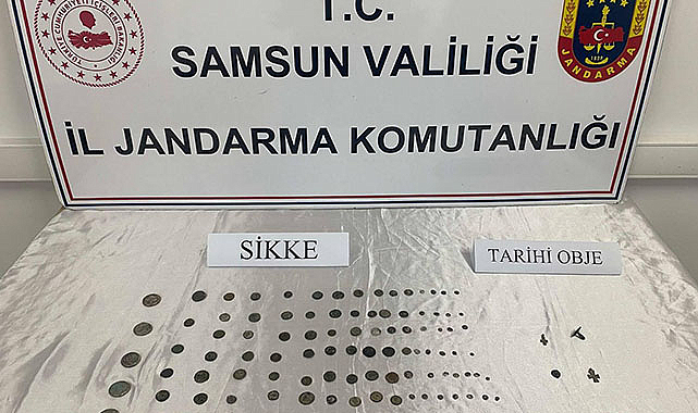 Samsun'da 190 parça tarihi eser ele geçirildi! Gözaltına alındılar
