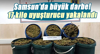 Samsun'da büyük darbe! 17 kilo uyuşturucu yakalandı