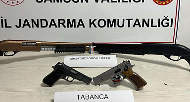 Samsun'da havaya ateş açan magandalar yakalandı