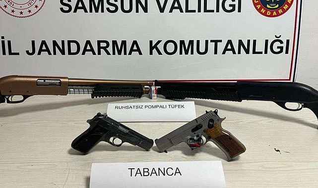 Samsun'da havaya ateş açan magandalar yakalandı