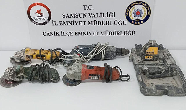 Samsun’da inşaat hırsızlığı zanlıları yakalandı