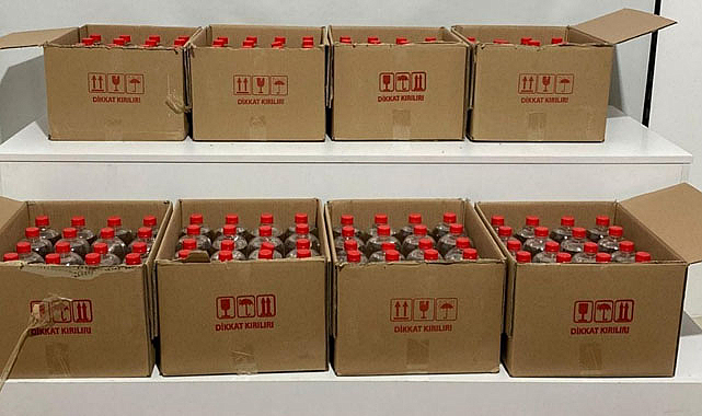 Samsun'da kaçak alkol operasyonu: 240 litre etil alkol ele geçirildi