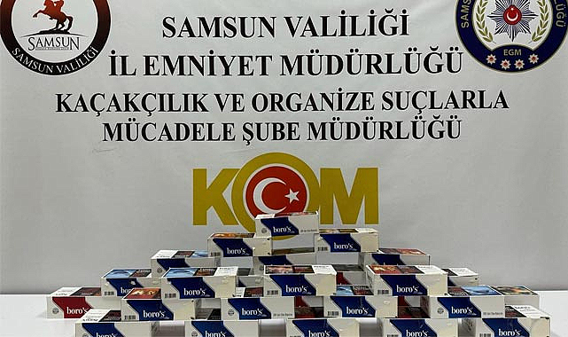 Samsun’da kaçak sigara baskını!