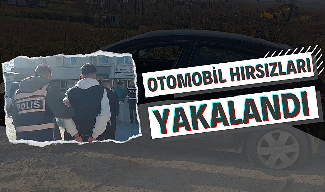 Samsun'da otomobil hırsızları yakalandı