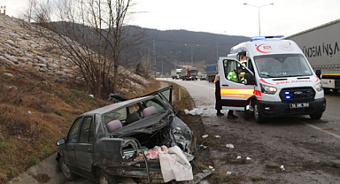 Samsun'da otomobil su kanalına düştü! Yaralılar var