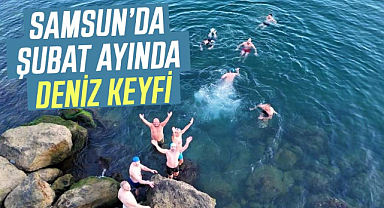 Samsun’da Şubat ayında deniz keyfi