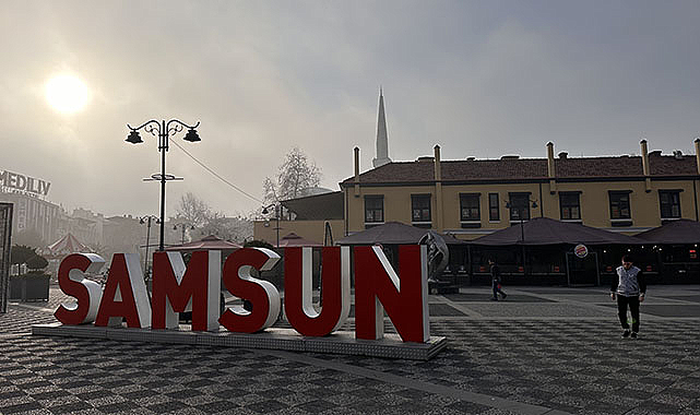 Samsun'u sis sardı