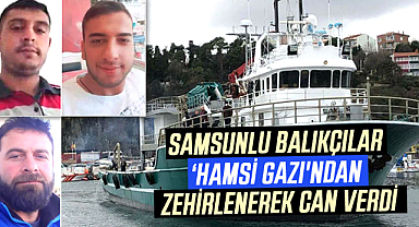 Samsunlu balıkçılar 'Hamsi Gazı'ndan zehirlenerek can verdi
