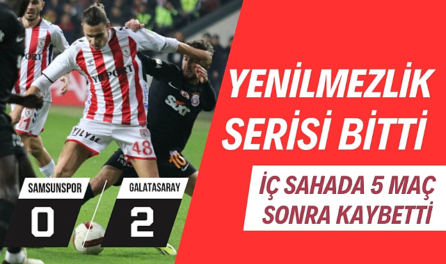 Samsunspor Galatasaray'a yenildi