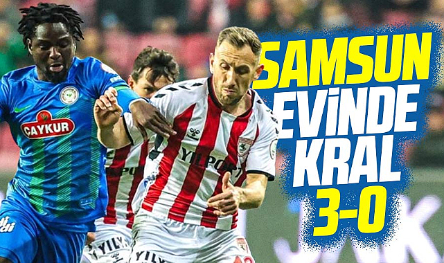 Samsunspor Rizespor'u 3-0 yendi