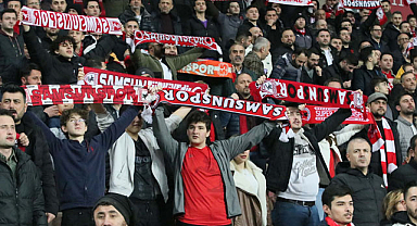 Samsunspor taraftarından müthiş destek