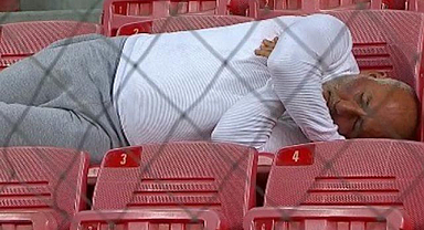 Samsunspor’un tribünlerinde ilginç görüntü!