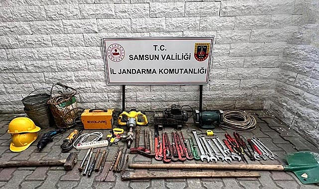 Terme’de define avcılarına suçüstü: 5 gözaltı