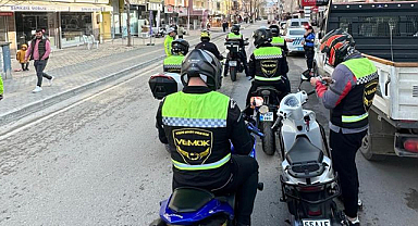 Vezirköprü'de motorculardan farkındalık sürüşü