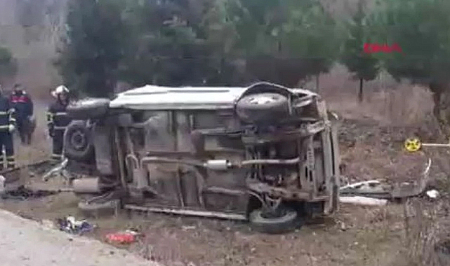 Yoldan çıkan otomobil devrildi! Ölü ve yaralı var
