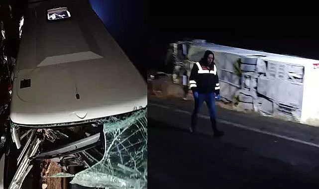 Yozgat'ta otobüs kazası: 4'ü ağır 19 yaralı