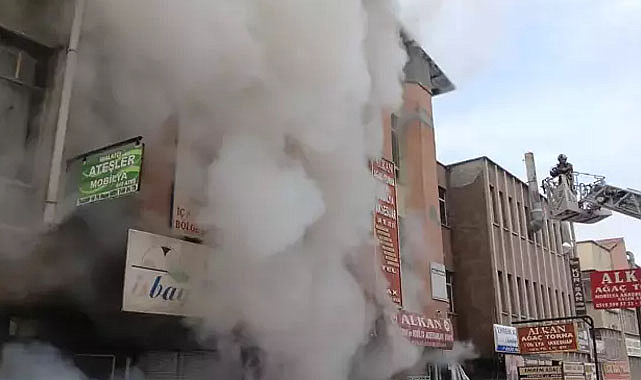 Ankara'da atölye yangını