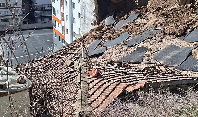 Ankara'da istinat duvarı gecekondunun üzerine çöktü