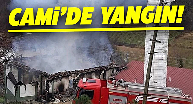 Bafra'da ramazan ayında cami küle döndü!