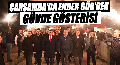 Çarşamba'da Ender Gür'den gövde gösterisi
