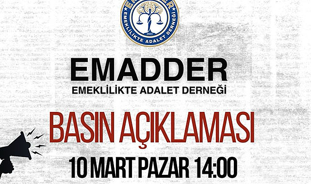 Emeklilikte Adalet Derneği Ordu'da hak talep edecek