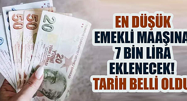 En düşük emekli maaşına 7 bin lira eklenecek! Tarih belli oldu