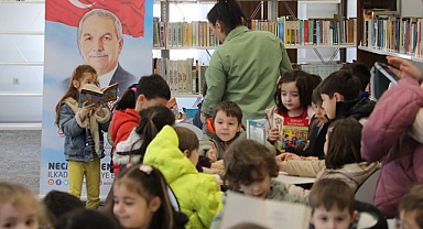 İlkadım'lı minikler kütüphane haftasını kutladı