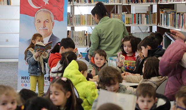 İlkadım'lı minikler kütüphane haftasını kutladı