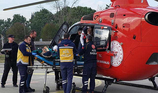 İmdada ambulans helikopter yetişti