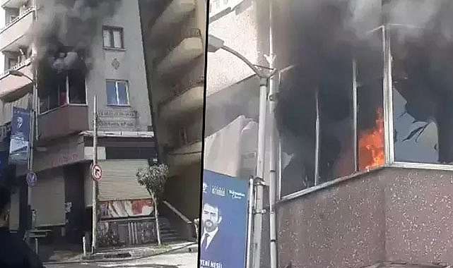 İstanbul'da kombi patladı: Binada yangın