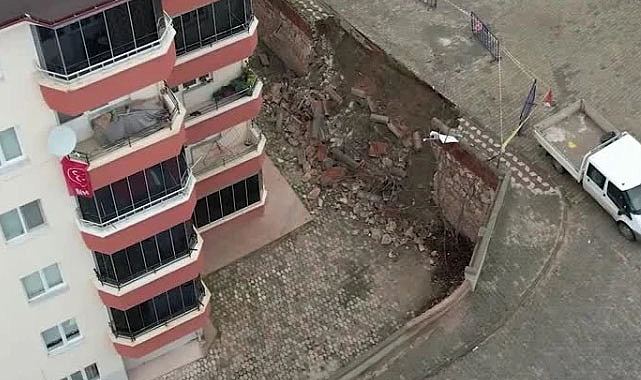 İstinat duvarı devrildi: Faciadan dönüldü