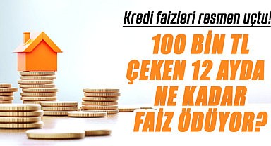 Kredi faizleri resmen uçtu! 100 bin TL çeken 12 ayda ne kadar faiz ödüyor?