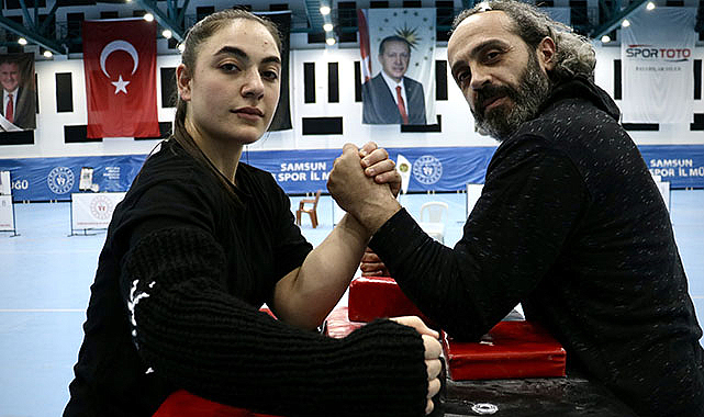 Milli bilek güreşçisi Rabia Kayahan gözünü dünya şampiyonluğuna dikti