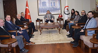 MMO Yönetim Kurulu üyelerinden Orhan Tavlı’ya ziyaret