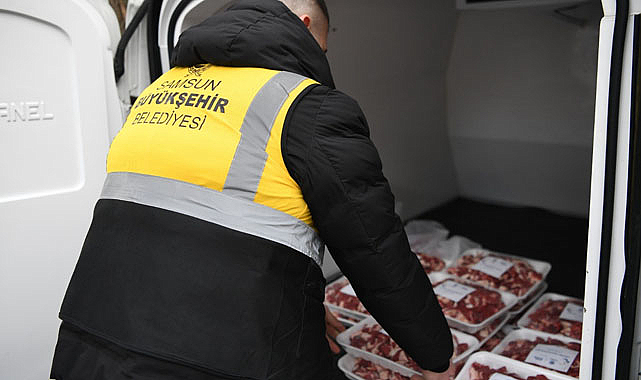 Samsun Büyükşehir’den ihtiyaç sahibi ailelere kırmızı et yardımı