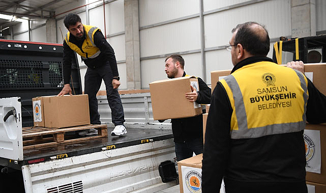 Samsun Büyükşehir’den ihtiyaç sahiplerine Ramazan yardımı