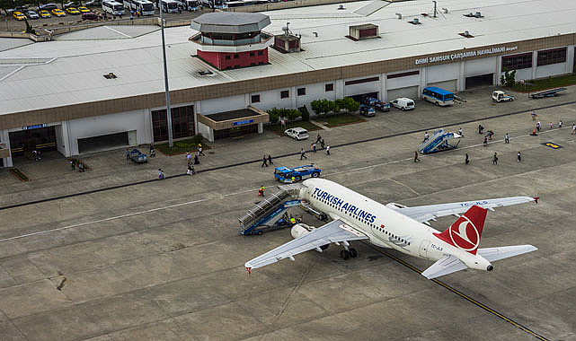 Samsun Çarşamba Havalimanı yılın ilk 2 ayında 233 bin 644 yolcu ağırladı